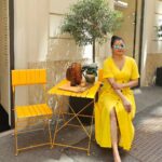 Reenu Mathews Instagram - Spreading sunshine in Vienna on a hot summer day , wearing this beautiful yellow linen dress by @resha_by_rehana_shana 💛 . . #summervibes #summercolors #stephansplatzwien #yellowlove #reenumathews Stephanzplatz, Vienna