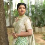 Riythvika Instagram - Makeup & styling : @sandy_de_stylist_ Photography: @sathyaphotography3 Hairstylist @sanvy_makeoverartistry Outfit : @ishithaa_design_house Jewellery : @fineshinejewels