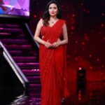 Sadha Instagram – Most loved look of the season! ❤️
From #neethoneydance .. Already missing this stage! 

Stylist @harinireddym 
Saree @samyakksarees 
Jewellery @kushalsfashionjewellery 
PC @ranjithpawan_photography 

#picsoftheday #sadaa