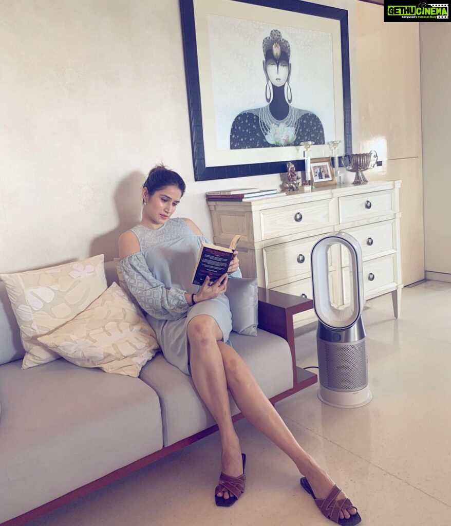 Sagarika Ghatge Instagram - Indoor air is as polluted as air outside if not more. Loving the new addition to our house The #dysonairpurifier not only purifies but also warms the house when needed. #dysonindia #breathefreshwithdyson @dyson
