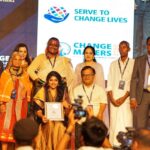 Samyukta Hornad Instagram - With the four Padmashree awardees from namma Karnataka, Mata Manjamma Jogathi, Tulsi Gowda, K.Y Venkatesh and Harekala Hajabba yesterday :) I’m so humbled and honoured to receive the award for my community service! They truly inspire me to do better. I like to do whatever little in my capacity because of my privilege and position to do at least some thing. And when recognised by such absolutely fantastic people like these Padma Shree awardees it makes me want to do more, try to be at least .1% like them. How this event was just not of them recognising me but one where I realise how much more there is left to do Thank you 🤍 @makeupdiaries_by_ashwini @aiykya @inhuman.eye