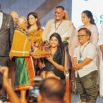 Samyukta Hornad Instagram - With the four Padmashree awardees from namma Karnataka, Mata Manjamma Jogathi, Tulsi Gowda, K.Y Venkatesh and Harekala Hajabba yesterday :) I’m so humbled and honoured to receive the award for my community service! They truly inspire me to do better. I like to do whatever little in my capacity because of my privilege and position to do at least some thing. And when recognised by such absolutely fantastic people like these Padma Shree awardees it makes me want to do more, try to be at least .1% like them. How this event was just not of them recognising me but one where I realise how much more there is left to do Thank you 🤍 @makeupdiaries_by_ashwini @aiykya @inhuman.eye