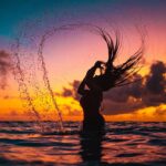 Samyukta Hornad Instagram – Hairwhip queen @samyuktahornad 🌊
.
.
#sunset #maldives #ocean #orange #silhouette #hairwhip #water #travel Maldives
