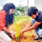 Samyukta Hornad Instagram - Painting it green w/ @samyuktahornad 🙋🏻‍♂️🌱 🎥 by @nomad_fighter #climatechange #globalwarming #waterconservation #wildlife #bangalore #bengaluru #bangalorediaries #reelitfeelit #instagood #instagramreels #trendingreels #indianagriculture #farmer @handsoncsr @weplantree