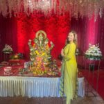 Sanaya Pithawalla Instagram – Ganpati bappa Morya 🙏♥️✨
#runwalcentrecharaja 
#ganpati2023 Chembur