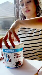 Sapna Vyas Instagram - MyFitness' Peanut Butter is my choice for staying fit and active. It is absolutely scrumptious and delicious. 
It is my favorite!
Go grab yours now at www.myfitness.in ❤️
 
---Gluten-free ❤️
---Keto-friendly❤️
---Diabetic-friendly❤️
---Vegan ❤️

#myfitness #myfitnesspeanutbutter #peanutbutter #chocolate #crunchypeanutbutter #peanutbutterlove  #chocolatepeanutbutter