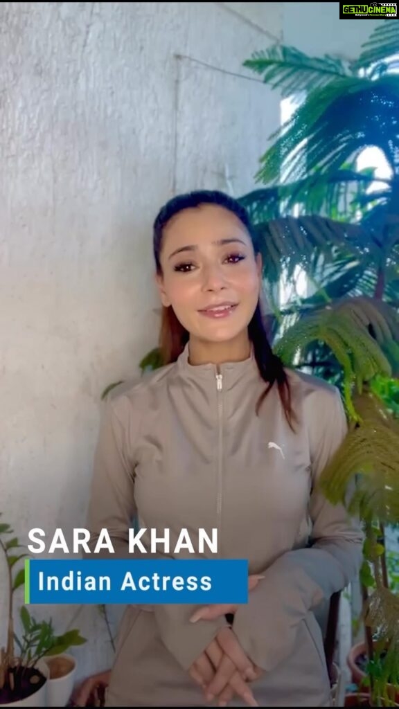 Sara Khan Instagram - Embracing the spirit of #RunForZeroHunger, the gifted Indian actress and model, Sara Khan, is leading the charge toward a hunger-free India. 🇮🇳 Here’s a video message from the talented actress, where she encourages everyone to make a difference. 1 KM = 1 Meal 3 Days to Go! #VedantaDHM23 #TransformingForGood @delhihalfmarathon
