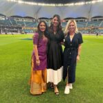 Sastika Rajendran Instagram - Ten minutes into the first game. We are still here ❤️😅 #ILT20 Dubai International Stadium