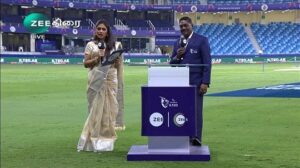 Sastika Rajendran Instagram - It feels so surreal to stand beside these legends of cricket that I always forget to click pictures 🥲

But I am glad, some of you are watching the game and are kind enough to send me this 💕
நன்றி! 

#Blessed #ILT20 #DpWorldILT20 #Dubai 
#ThankYou