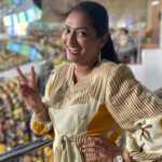 Sastika Rajendran Instagram - Into the finals we goooooo!!! #CSK ku periya periya periya #WhistlePodu 🥳🥳🥳 PC : @vishnowarrier Chepauk Stadium