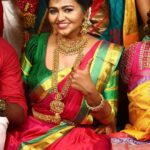 Shalu Shammu Instagram - Am in a shoot or am I getting engaged ? ♥️ Wearing @aks_le_couturier Dolled Up : @kowshi_mua Jewels : @rahman_jewellery #shalushamu #shalushamuvlogs #tradional #halfsaree #loveyourself #glowup #sareelove #tamilponnu