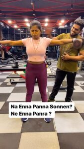 Shalu Shammu Instagram - Na Enna Panna Sonnen ??!?!?!? 
Ne Enna Panra ?!?!? 😡 @shalushamu 

Location : @solidfitness07 
VC : @raghav__367 

#shalushamu #thunivuvisu #warriorvisu #gym #attrocities #shoulderworkout #träning #mode #solidfitness