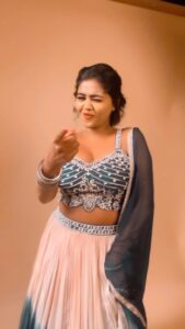 Shalu Shammu Instagram - மாமா நான் உனக்கேதான் …….

Fashion Stylist : @nirmala__fashion_stylist (bae)
VC : @jansiranilakshmibai (pattu)
Dolled Up : @valarmathy692 
Wearing : @lithas_boutique 
Studio : @ravalstudios 

#shalushamu #shalushamuvlogs #tamilsongs #reelitfeelit #happyme #lehanga #dance #tamilponnu