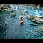 Sharanya Turadi Instagram - Soaking in 2000 years old Cleopatra’s pool at Pammukulle 🦢 @gtholidays.in #turkey #turkiye #travelgram #sharanyaturadi #travelstories #history #pammukule #ancientarchitecture #gtholidays Pammukkale - Turkey