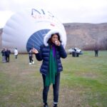 Sharanya Turadi Instagram - My “But coffee first please” moment right before I took my first ever hot air balloon over the beautiful terrains of Cappadoccia ☕ 😆 Thank you, @gtholidays.in, for checking one off my bucket list 😍 Comment if Hot air balloon is on your bucket list too 🙋‍♀️ #dreamsdocometrue ✨️ #travel #turkey #cappadocia #bucketlist #littlethingsinlife #makememories Cappadocia/Turkey