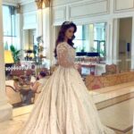 Sharmiela Mandre Instagram - Royalty ✨ Shot by @anoop.devaraj @dhirajsmahajan This beautiful gown & jewellery by @darsarahighfashion Hair by @darsarahighfashion Make up by @prashna.y Location courtesy @palazzoversacedubai