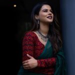 Sharmiela Mandre Instagram - Press meet ready for @mandalathefilm releasing on March 10 😇 . . . . . . Make up & hair : @vinyasahippla Saree & Blouse : @suta_bombay Shot by : @minchubysujaynaidu Styled by : @zoha.kabir Jewellery by: @bcos_its_silver curated by: @merakicreative.inc Bangalore, India