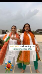 Shiny Dixit Instagram - Hold hands and make a big circle everyone ….. #bestdays. Tag you school friends 

#independenceday #india #15august #reels #reelitfeelit #shirinsewani #shinydixit #dance #school