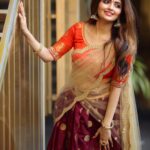 Shirin Kanchwala Instagram - There was a whole magnificent soul, brightly behind her shy❤️ Makeup @kishoremakeupartist Makeup assisted by @laavie_makeover @kalaiselvi_may87 Photography @camerasenthil Costume designer @vikram.vickykapoor @designed_by_sindhu Jewelry partner @fineshinejewels Pro @riyacast Chennai, India
