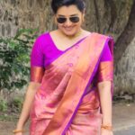 Shruthi Raj Instagram - Saree @maa.boutique28 ✨Nikki Galrani Inspired Saree in Triple Shade ✨Premium Quality ✨Available in more Beautiful Colours 💫Get the Grand & Elegant Sarees in Best Price