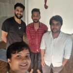 Shubha Poonja Instagram - And thats my yoga teacher @varunfindingprana... whonis responsible for making me more fit and agile over this one year ... with my u tube team .. manjunath and Balaji... .. #yogateacher #yogaepisode #instagram #shubhapoonja