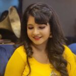 Shubha Poonja Instagram - Pressmeet #3devithefilm Make up and hair by @lakshmimakeover6363 Its mango 🥭 season and I'm in allmango colors