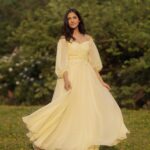 Simran Choudhary Instagram - Living in a Jane Austen novel 🏞️ 📷 @the_pixel_farmer Wearing @jasmeofficial.in
