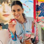 Smriti Khanna Instagram - A day well spent! 🤍 For @hermes x @tirabeauty @jioworlddrive @beautyconcepts_india #TwillydHermes #Hermes Wearing @limerickofficial Followed by lunch at @craycraftmumbai @rainmakerconsults