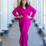 Sneha Instagram - Love just comes in one color. PINK !!! @geetuhautecouture @geetunaidu03 @ashokarsh @vijiknr @vyshalisundaram_hairstylist @bronzerbridaljewellery #lovepink💗 #pinkdress #designerwear #fashionlover #beyou #love