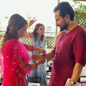 Soha Ali Khan Instagram - Tied together ❤️🧿 #rakshabandhan