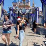 Soha Ali Khan Instagram - Where dreams really do come true 🌈 💜 🏰 #disneyland #disney100