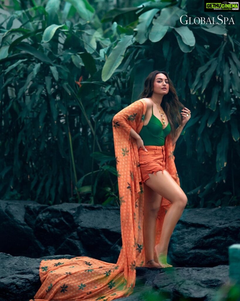 Sonakshi Sinha Instagram - Magazine: @globalspaindia Chief Editor: @parineetasethi Styled by: @sanamratansi Style team: @nirikshapoojary_ @sr_styleco Photographer: @tejasnerurkarr Company: @greymatterhub_official Assisted by:@rehmanansariofficial Make-up: @heemaadattaani Assistant: @makeupbysanish Hair: @themadhurinakhale Nails: @itssoezi Cape: @flirtatious_india Bodysuit: @eshalalswimwear Shorts: @freakinsindia Necklaces: @zariinjewelry @iblamebeads @rubans.in Cinematographer: @ziaulhaque Location: @hotel_saharastar by: @volokal PR Agency: @communiquefilmpr Co-Ordinated by: @nadiiaamalik