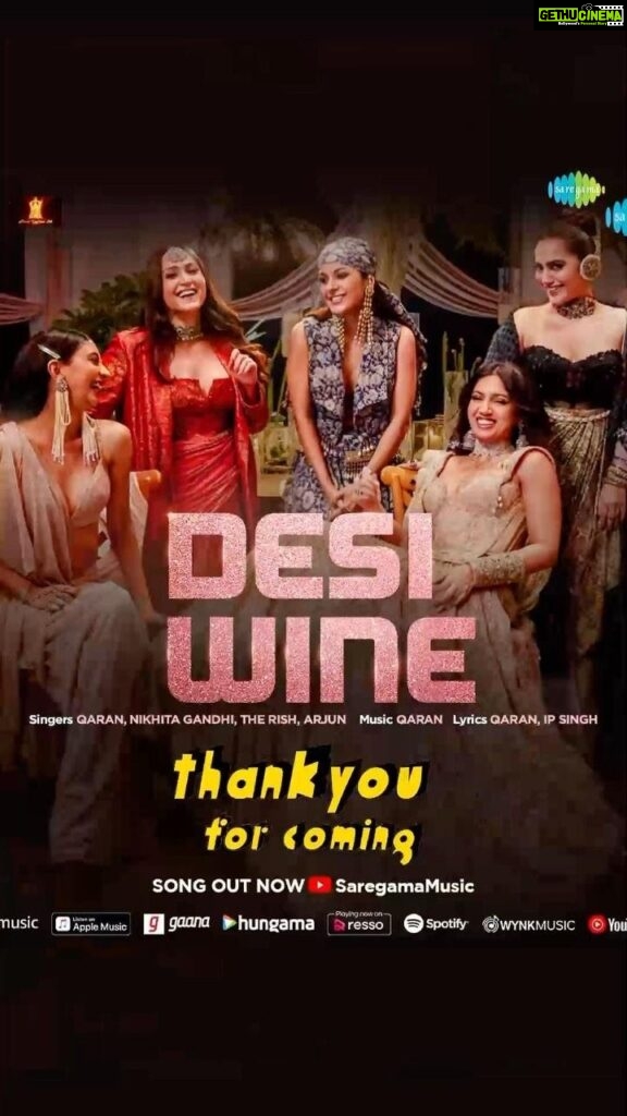 Sonam Kapoor Instagram - The only ‘Desi Wine’ you need this festive season to have fun! 🍷 Listen to #DesiWine by @qaranx featuring @nikhitagandhiofficial, @the.rish & @arjunartist on Saregama Music’s YouTube Channel and all major streaming platforms! #ThankYouForComing #ComebackOfTheChickFlick #DontForgetToCome #DesiWineSong #DesiWine @farahkhankunder @bhumipednekar @shehnaazgill @dollysingh @kushakapila @shibani_bedi #PradhumanSinghMall @natasharastogi @Gautmik @sushantdivgikr @salonidaini_ @dollyahluwalia @kkundrra @tejaswidevchaudhary @anilskapoor @shobha9168 @ektarkapoor @rheakapoor @karanboolani @radsanand @prashastisingh @rajitdev @safirock @udayanbhat @gaurisathe @jpaarth @balajimotionpictures @akfcnetwork @saregama_official Costume Design: @taruntahiliani Jewels: @shriparamanijewels