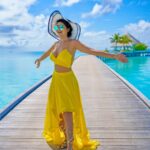 Soniya Bansal Instagram - "The sea, once it casts its spell, holds one in its net of wonder forever." Maldives Beach