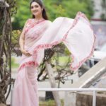 Sridevi Vijaykumar Instagram - You are the artist of your life. Don't give the paintbrush to anyone else 💕💕💕 . . . . . Saree:@lekhareddydesigns Jewellery:@the_jewel_gallery Photography:@paulino_pictures #saree#sareesofinstagram#sareestyle#partywear#elegance#elegant#beauty#classy#vibeit#feelthelove#enjoythemoment#liveyourlife#pastels#diamonds#instapics#zeetelugu#movies#shows#tamil#telugu#celebrity#stylist