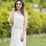 Sridevi Vijaykumar Instagram - It's all about finding the calm in the chaos😊 Have a good day🤗 . . . . Outift:@prashantikumarlabel Jewellery:@the_jewel_gallery Photography:@paulino_pictures #white #purity #fashion #drapes #styling #whitedress #calm #positivequotes #happiness #instagram #friendshipday #sunday #tvshow #loveyourlife #cocktaildress #outfits #stylist #love #live #laugh #mylife #myjob #loveformovies