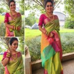 Srithika Instagram - Happy Pongal dear insta family ♥️♥️♥️ Wishing that this festival beyond good luck and prosperity and hoping that it is joyous, and fulls your day ahead with happiness. Have a wonderful Pongal 😍 . Saree @fancy_by_parambhara Jewels @pearlsbeautylounge.luxurysalon . #pongal #happypongal #festival #celebrations #sweet #sugarcane #familytime #family pongal Chennai, India