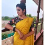 Srithika Instagram – It is often the small steps, not the giant leaps, that bring about the most lasting change.
.
Saree @w2m_boutique 
.
#shooting #hyderabad #shootingmode #work #geminitv