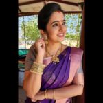 Srithika Instagram - The best color in the whole world is the one that looks good on you💜💜💜 . Saree @fancy_by_parambhara Jewels @kabijewellery Bangles @varnudais . #shooting #aaokkatiadakku #geminitv #hyderabad #purple #colour #purplecolor #silk #silksarees #saree #sareelove Hyderabad