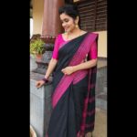 Srithika Instagram - I will stop wearing BLACK when they make a darker color🖤🖤🖤 . Saree @varshini_sareez Bangles @varnudais Earring @kabijewellery . #black #blackpink #blackcolor #saree #traditional #traditionalwear #happiness #attire