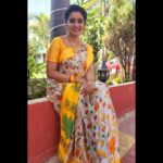 Srithika Instagram - You're braver than you belive, stronger than you seem, and smarter than you think. . Saree @aishu_boutique_official . #aaokkatiadakku #shooting #saree #yellow #yellowsaree #positivity #peace #happy Hyderabad