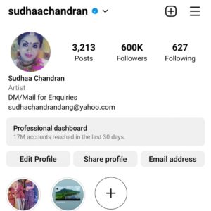 Sudha Chandran Thumbnail - 3.3K Likes - Top Liked Instagram Posts and Photos