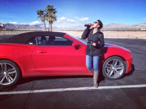 Surabhi Prabhu Instagram - What is your dream car ??
.
Luxury is a necessity that begins when necessity ends . 
.
.
.
.
.

#mustang #bmw #mercedes #mustangfanclub #mustanglife #mustanggt #lamborghini #evo #spyder #unity44 #honda #ferrari #carporn #bollywoodcinema #हिंदी #bollywoodmovies #supermodel #modeldiaries #dolcegabbana  #travelblogger #saibaba #jaishreeram #bollywoodactoractress #bollywoodactress #surabhi #tollywoodactress #surabhiprabhu #hindiquotes #mumbaiblogger 
Memory Picture of travelling from Los Angeles to Vegas .