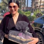 Sushmita Sen Instagram - And the Woman who LOVES to drive… gifts herself this powerful beauty 👊❤️😉 Thank you @pardesiinderjit @mercedesbenzind @autohangar @theretreatmumbai for making this such a memorable moment!!!💃🏻🥂🎶🤗 #Sharing #newride #gle53amgcoupe #celebrateyourself 💃🏻💃🏻💃🏻 I love you guys!!! #duggadugga 💋