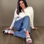 Sushmita Sen Instagram - My steps just got lively and comfortable with the shining Zola sandals from @happenstanceofficial 😁❤️ The technology soles are so light and fine. Feels like cloud nine.💃🏻 Let your feet do the talking!! Shop now at Happenstance.com #MyHappenstance #WomensStyle #TechnologySandals #WomensSandals #WomensFashion #comfortableshoesandsandals