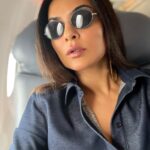 Sushmita Sen Instagram - Plane & self(ies) 😄💋I love journeys…especially the ones that arrive at belonging!! 😍🤗😊 #memories Enroute #sangaifestival2022 #manipur #favouritenortheast 🤗💃🏻❤️🎶✈️ I love you guys!!! #duggadugga 😇