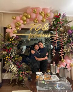 Sushmita Sen Instagram - My Maa @subhra51 turned a magical 70 😍🤗❤️💃🏻⭐️ To have our family & friends join the celebrations is such a blessing & means the world to us!!😇🙏❤️

Years of friendships & strength of family, all of it divine grace…one richly deserved by you Maa😍🤗💋

To many more…💃🏻💃🏻💃🏻

Thank you @theoberoimumbai for the excellent service & pure LOVE 🤗❤️👏

To Birthday girls @subhra51 @pritam_shikhare  I love you both!!! #duggadugga #maa 😊❤️💃🏻🌈