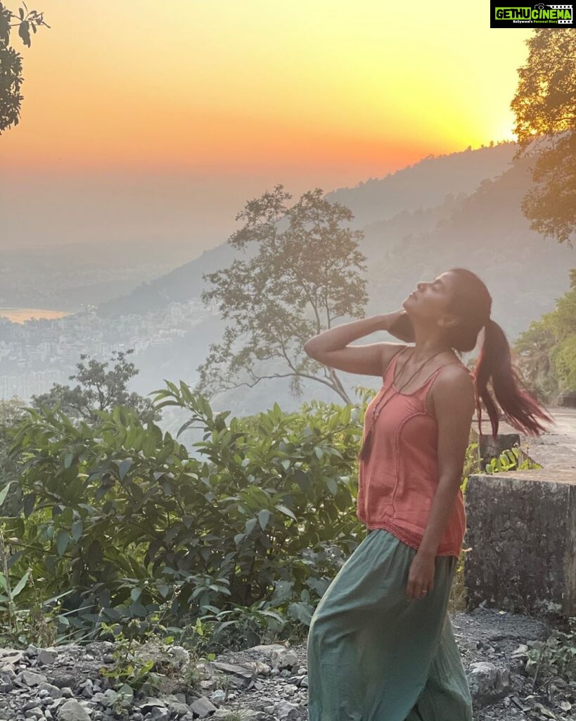 Swagatha S Krishnan Instagram - I havent felt more peace like i feel right now . #heavenonearth #rishikesh #india #ganga
