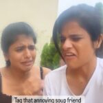 Swagatha S Krishnan Instagram - Namma love failure kooda thaangidlaam aana indha friend oda love failure thaanga mudila da 😵‍💫 Tag that annoying soup fellow ! @mayaskrishnan