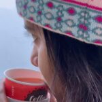 Swagatha S Krishnan Instagram - Sipping a cuppa hot lemon chai while watching a beautiful sunrise from inbetween the mountains is what i call a Vacay ♥️🌸🦋